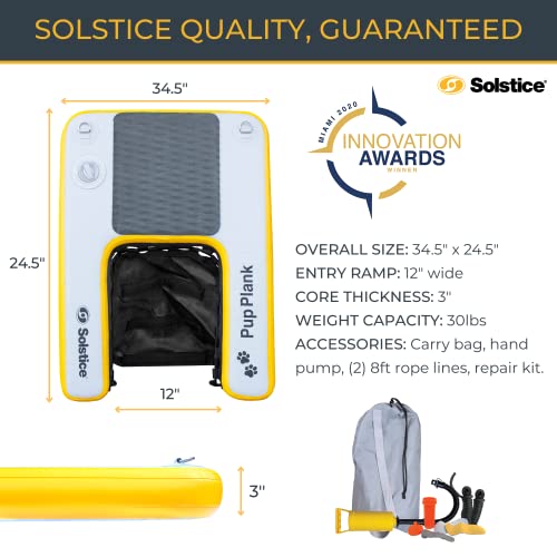 Solstice 33424 Inflatable Pup Plank, 34.5" X 24.5" X 3", Medium, Mini (30 Pounds) #TOP6