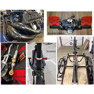 255mm CNC Adjustable Universal Steering Damper Linear Stabilizer Control for Snowmobile/Scooter/Motorbike/Motorcycle/ATV/Rudder Pedals(Fanatec V3) / Photographic Equipment
