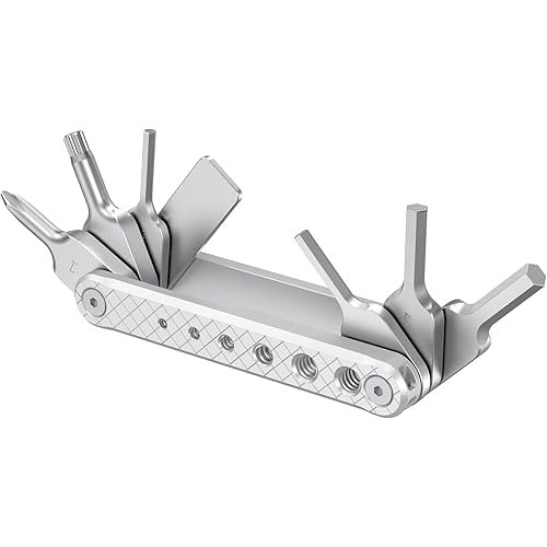 SMALLRIG Folding Tool Set with Screwdrivers and Hex Key Wrenches, Seven Functional Tools Included (Silver) - AAK2213D
