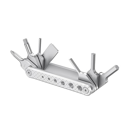 SMALLRIG Folding Tool Set with Screwdrivers and Hex Key Wrenches, Seven Functional Tools Included (Silver) - AAK2213D
