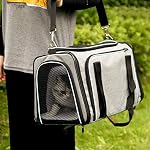Expandable Pet Carrier Airline Approved Soft Sided Cat Carriers for Medium Cats and Dogs,Kittens or Puppies with Fleece Pad