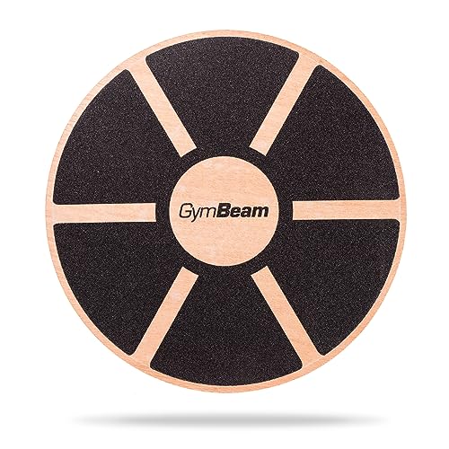 GymBeam Tavola Propriocettiva, Tavoletta Propriocettiva, Balance Board per Uomini, Donne e Bambini, Attrezzo per l'Esercizio Fisico e la Riabilitazione, Realizzata in Legno Resistente, 39.5 x 1.5 cm