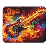 Msyxl Neon Nova Guitar Coffee Mat 20'x24' Hide Stain Super Absorbent Dish Drying Mat Pad Coffee Bar Accessories for Kitchen Counter