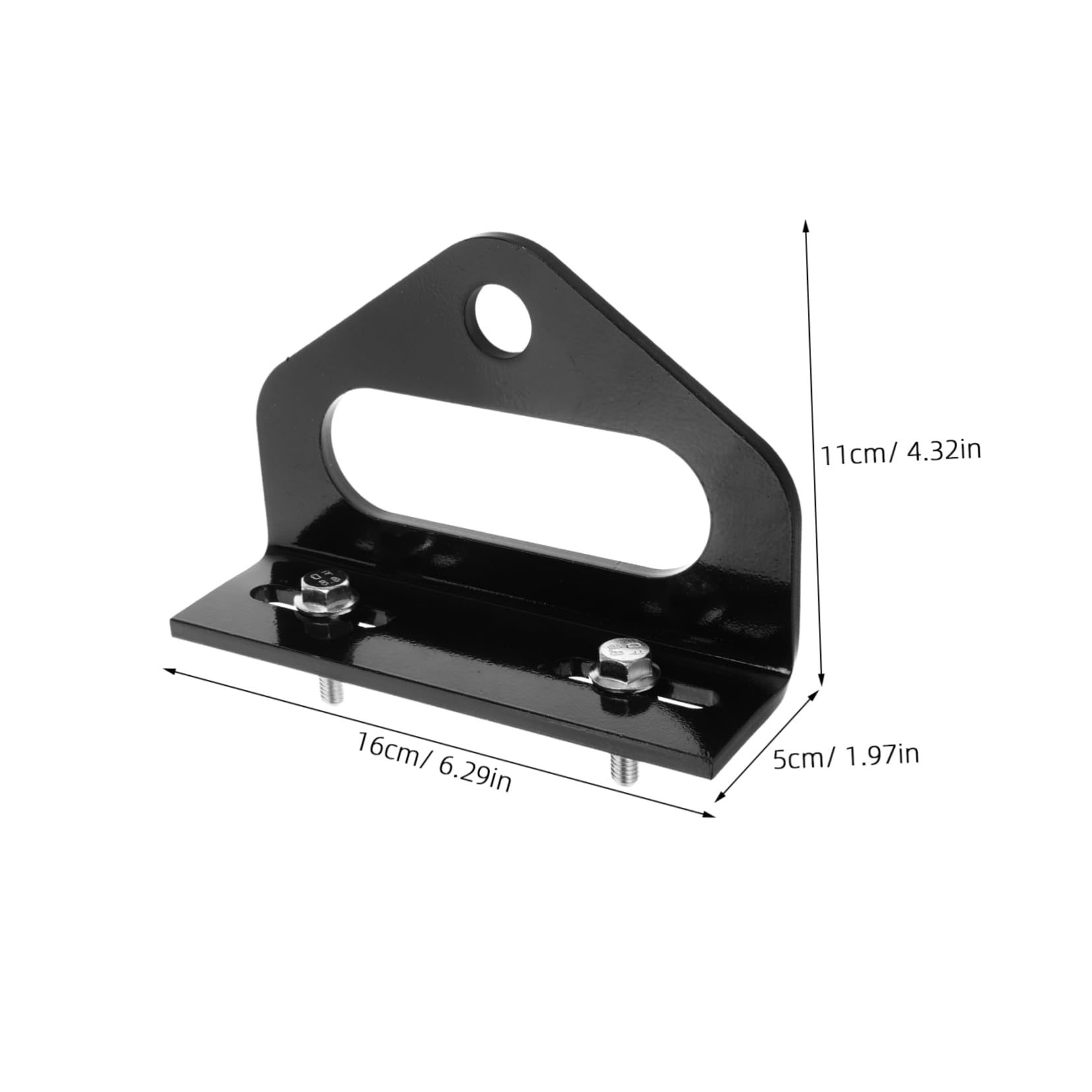 Enganche de Remolque para Cortacésped de Cero, Metal Negro