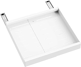 Ronlap Cajón telescópico, cajón extraíble para cocina, armario de cocina, mueble de cocina, fregadero, armario, sin taladrar, color blanco