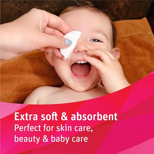 Medline RSSG10001H Simply Soft Premium Organic Cotton Rounds, 100 Count (Pack Of 3), Soft, 100% Cotton Pads thumb #5