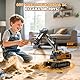 maysida Ferngesteuerter Bagger Spielzeug mit Licht & Sound für Jungen 3-12 Jahre, 2,4 GHz Rechargeable RC Bagger mit Metallschaufel & 680°Drehung für Kinder, Jungen Geschenk für Geburtstag/Weihnachten