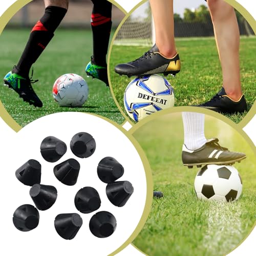 Ersatzstollen für Fußballschuhe,16St Fußball Studs Fußballschuhe Schraubstollen Set Nylonstollen Metallkopf-Ersatzstollen, rutschfeste Fussballschuhe Stollen 13mm/16mm,Schraubenbreite 5mm,Schwarz