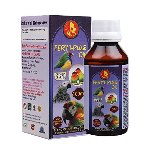 Image of Pet Care International (PCI) Bird Supplement Ferti Plus, A Blend of Nature to Provide All Essential & Vital Nutrition for Healthy Bird Breeding Healthcare (100ML, Ferti Plus)