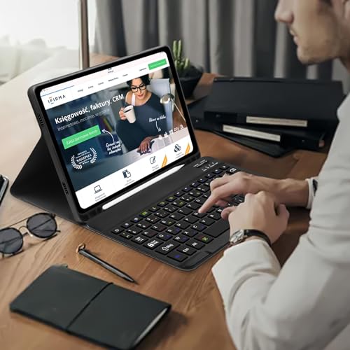 Etui clavier Samsung Tab A9 Plus avec porte-stylet et connexion Bluetooth