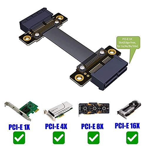 Cable extensor PCI-E PCI Express 36PIN 1X hembra a hembra 20cm miniatura 7