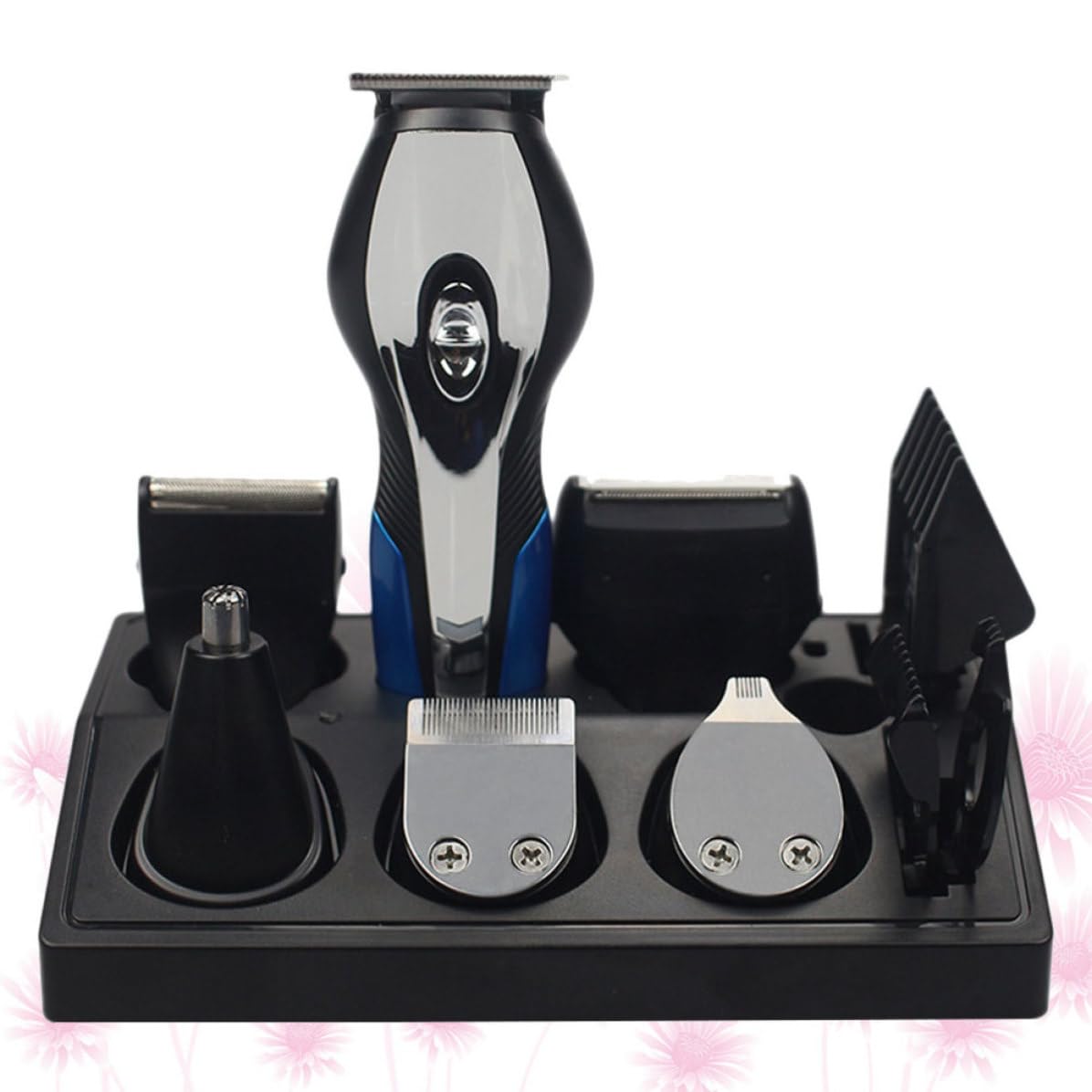 CRAFTHROU Set Tagliacapelli Multifunzione Ricaricabile USB con Rasoio Naso e Orecchie, Lama in Abs, Batteria Integrata per Barba e Cura Personale