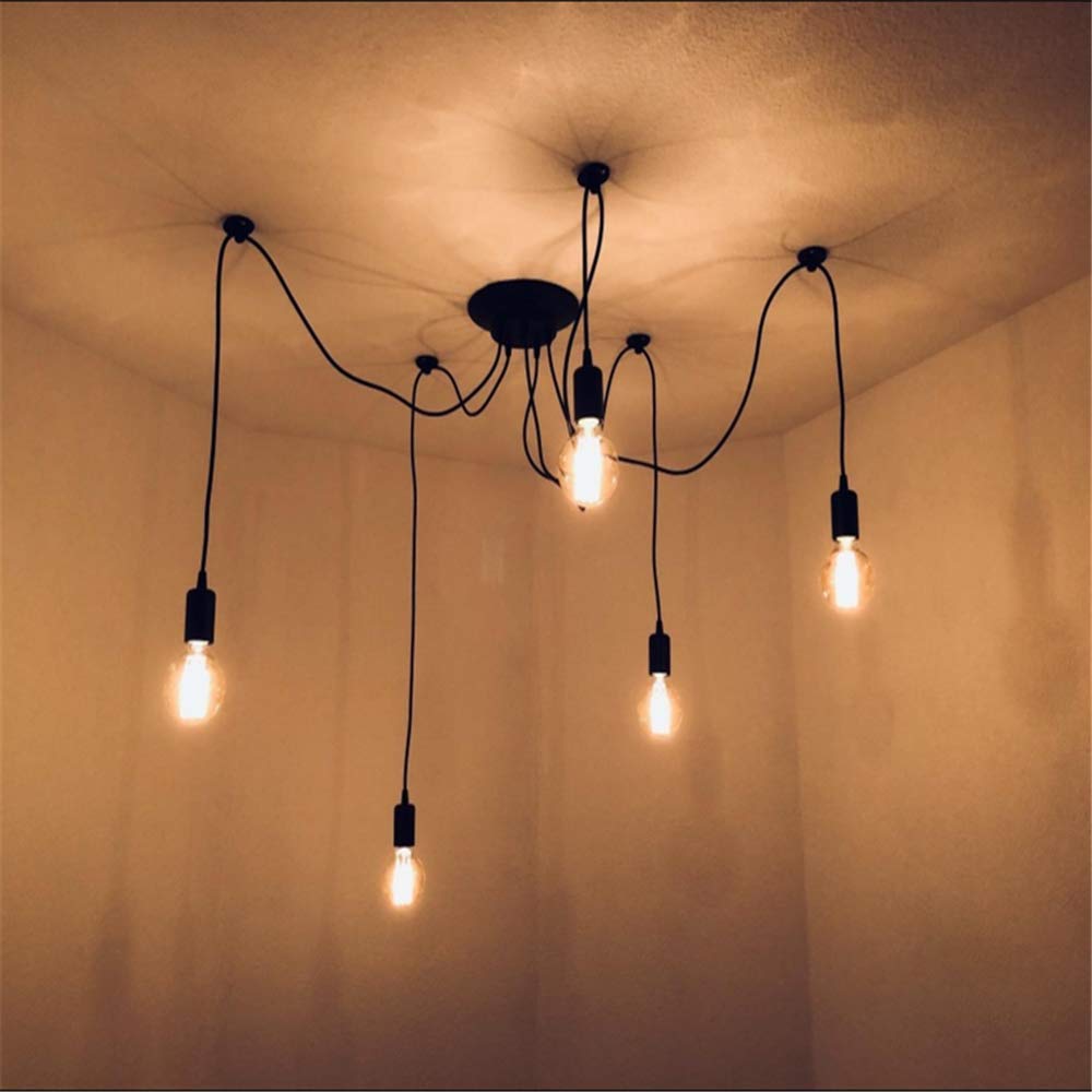 Suspension Industrielle Rétro LED_Sone - E27, Métal Noir, Diamètre 30cm - Cuisine/Salon