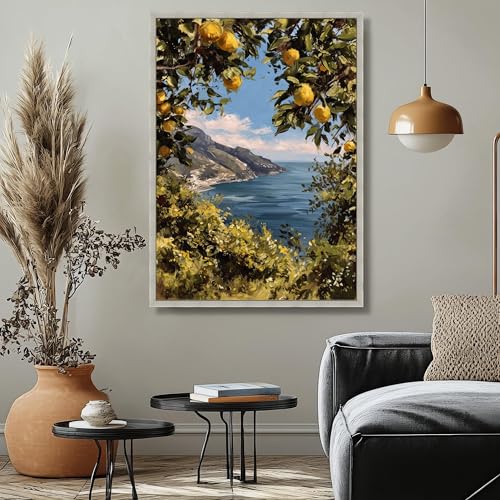 Toile Côte Méditerranéenne 50x75cm pour sublimer votre salon ensoleillé