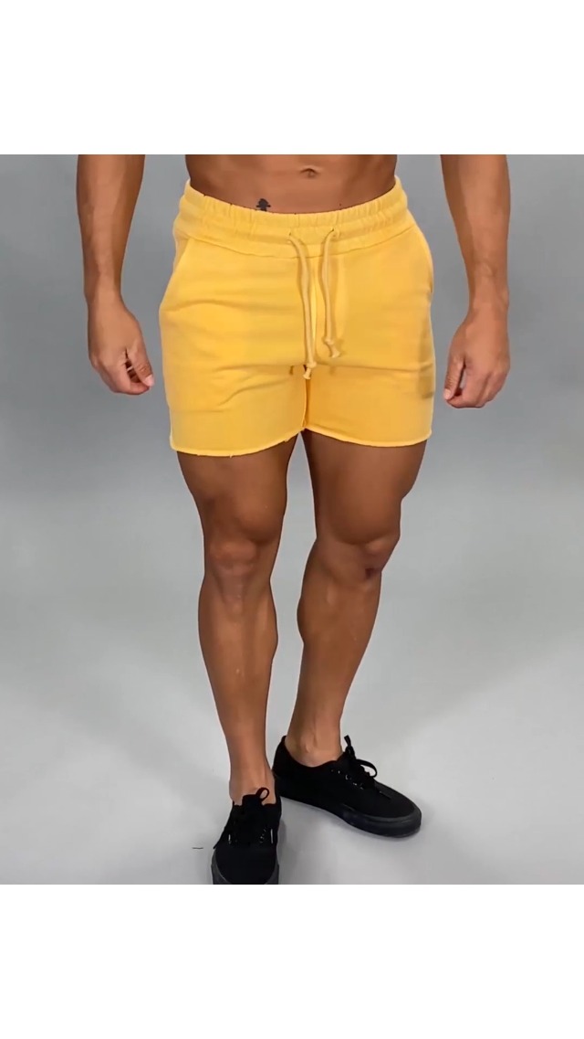 YoungLA Men’s Bodybuilding Shorts Slim Fit Gym Active Comfort Sport