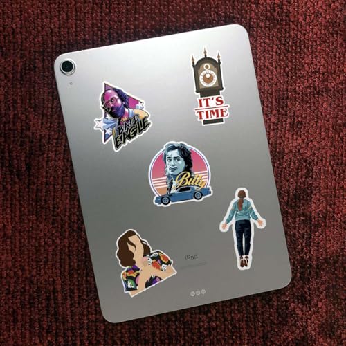 Image of CodersParadise - Pack of 55 Stranger TV Show, Web Series Stickers for Laptop, Journal, Diary, Guitar, Mobile Case - Aesthetic Waterproof Stickers