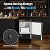 COTLIN Drainless Under Counter Ice Maker 15" W with 12LBS Storage Bin, Crescent Ice, No Drain Required, Stainless Steel Free Standing Ice Maker for Home, RV, Boats, Yacht, ETL Approved, 2026 Upgraded
