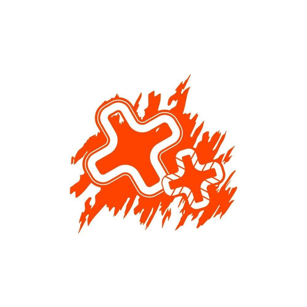 Dabhuoc Glossy Orange Car Hood Bonnet Sticker Splash Vinyl Decor Decal Auto Accessories(Glossy Orange)