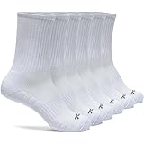 [テスラ] 靴下 スポーツソックス 男女兼用 [抗菌防臭・吸汗速乾] ハイカット クッション アウトドア カジュアル ソックス 6足組 メンズ レディース TM-MZS62-JPW_L