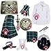 Traditionelles Herren-Kilt-Outfit-Set, Lamont, 100 % Acrylwolle, Distel-Emblem, Lamont Schottenkaro, Large