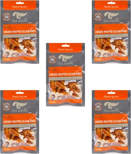 Petface The Dog Deli Premium Dog Treats - Chicken Wrapped Calcium Bones, 100g (Pack of 1) - Image 5