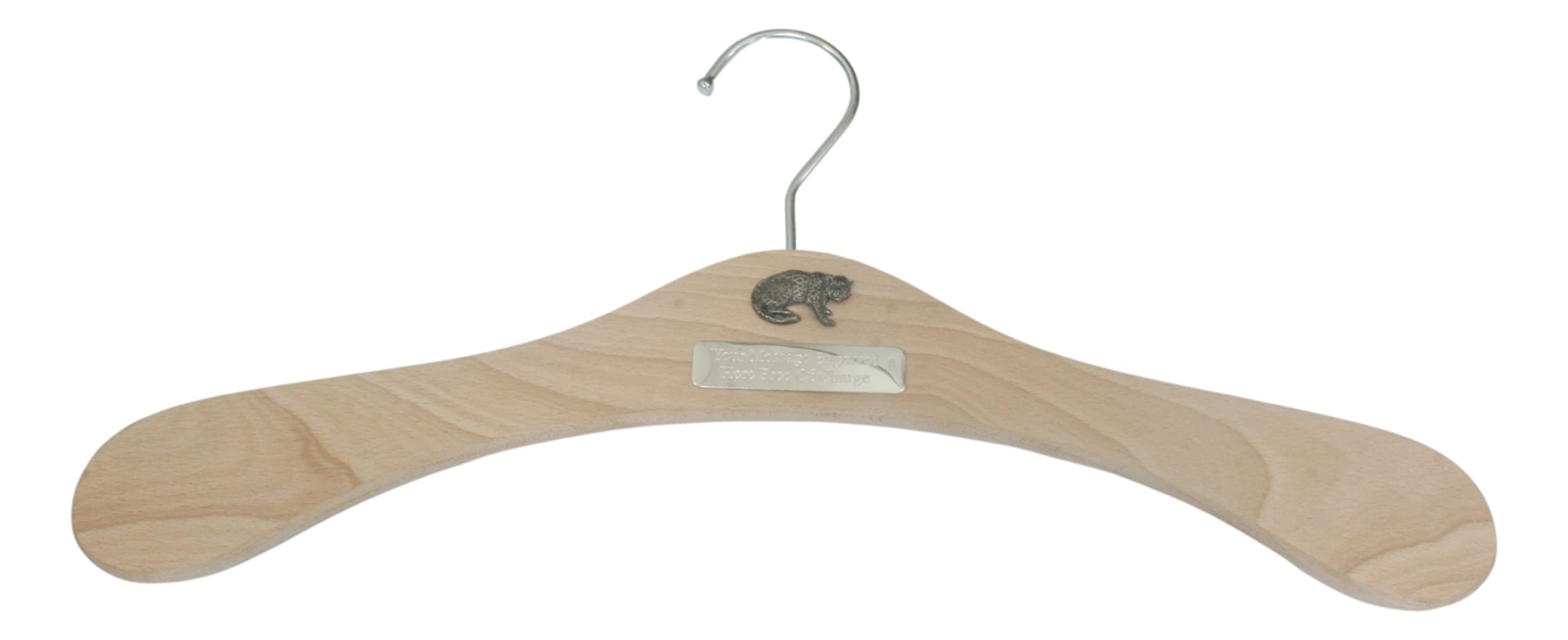 Leopard Coat Hanger Wooden Clothes Hook Bridesmaid Dress Groom Wedding Suit Gift Personalised 218