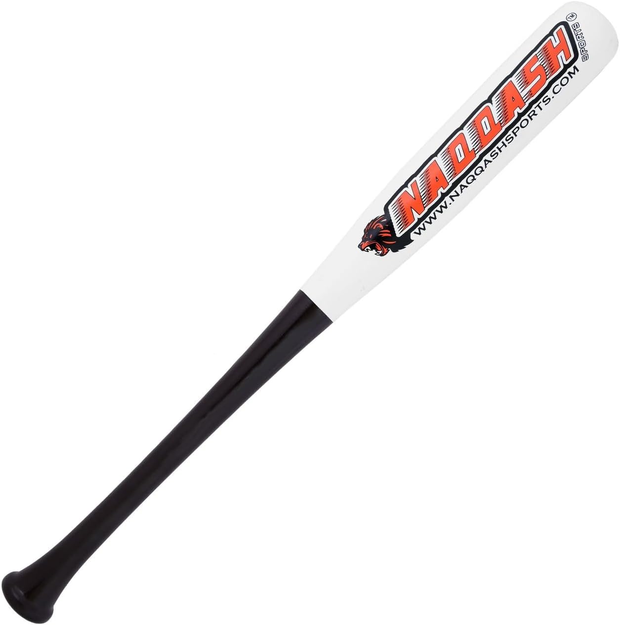 One Handed Trainer Baseball & Softball bat with Pro Maple Wood for Trainer in Size 24 inches/20 oz Barrel 2.25 Inches By Naqqash Sports