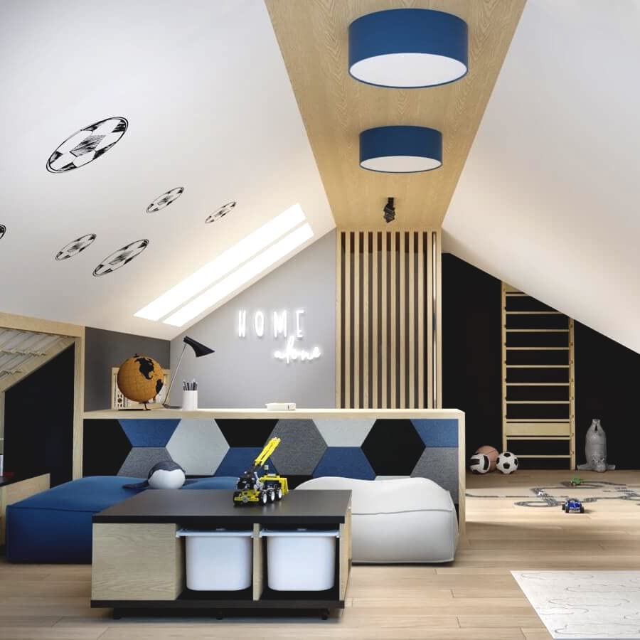 Plafoniera Soffitto YoungDECO Ø45cm - 4 Lampadine E27, Tessuto Naturale, Per Camera E Soggiorno - Foto 5