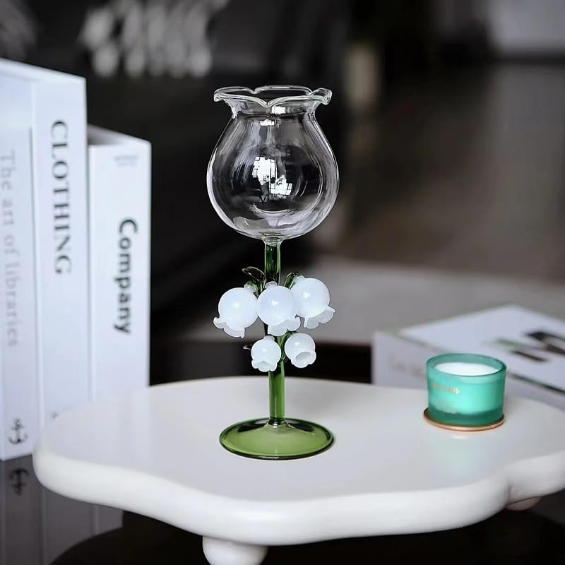 すずらんのゴブレット Amazon | ワイングラス ゴブレット スズラン 250ml 耐熱ホウケイ