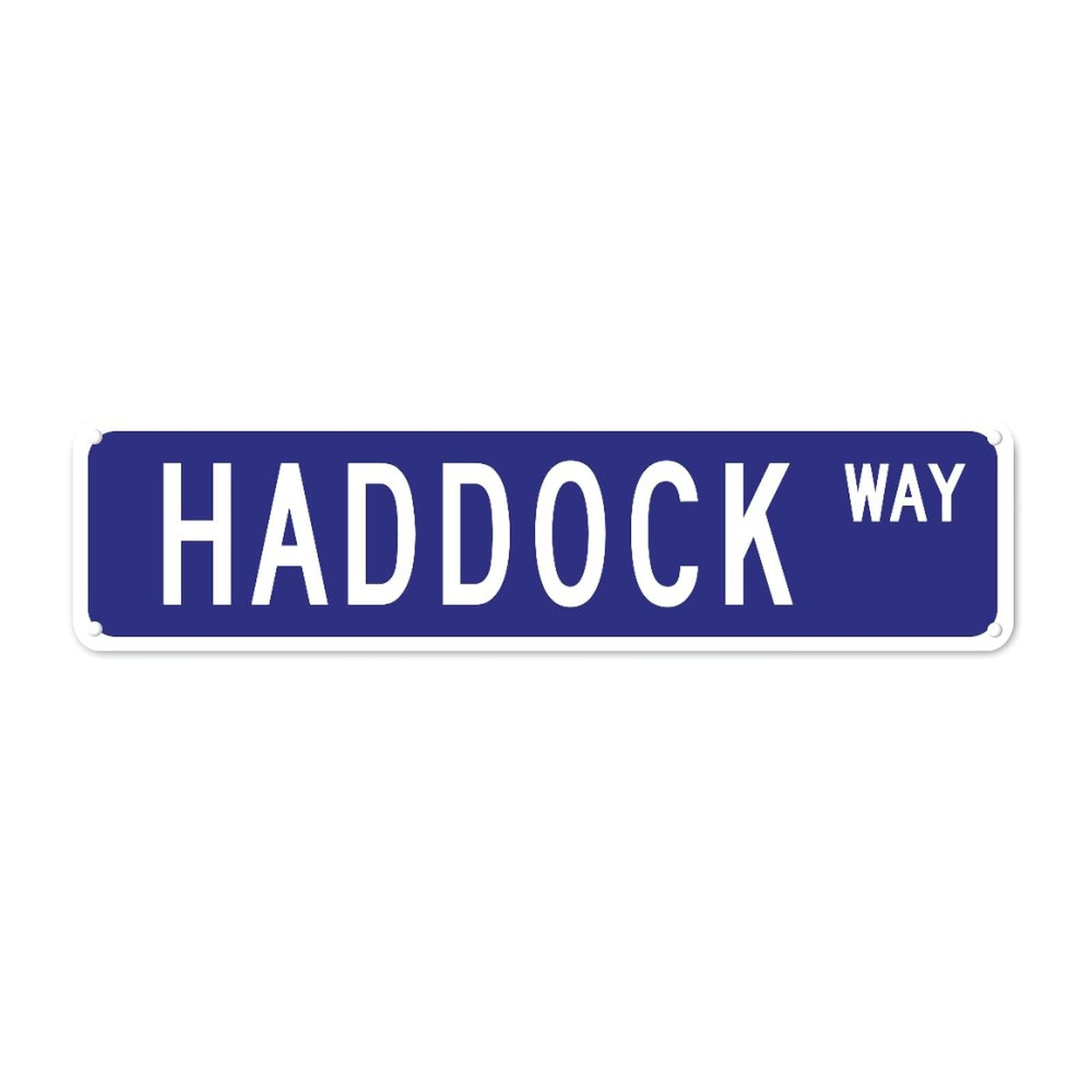 Haddock WAY Retro Tin Signs Aluminum Metal Plaque Quotes Exit Home Kitchen Garden Non-Fade Pub Club Decor 4x16 Inch