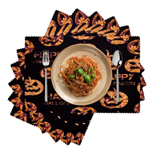 Set de table citrouille pour repas de fête et déco de cuisine