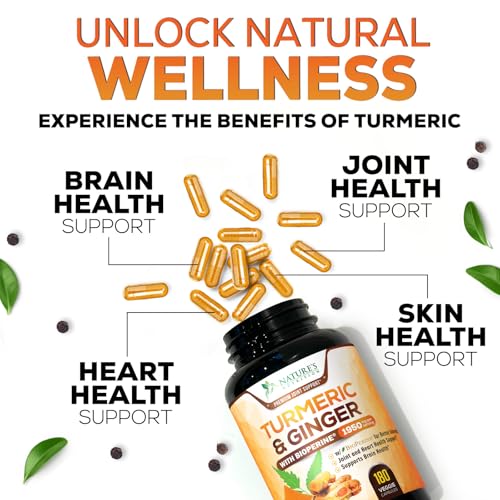 image for Nature's Nutrition Turmeric Curcumin Supplement 1950mg - 95% Curcumino
