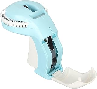 Embossing Label Maker, Label Making Embosser Easy Control Multipurpose 47 Characters for Office (Blue)