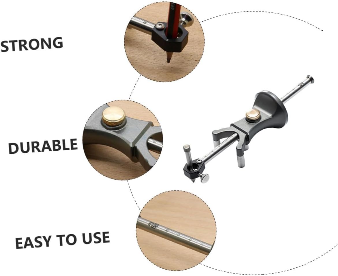 NOLITOY Wood Marking Tool and Wheel Marking Gauge Dual-purpose Woodworking Scriber Copper Mortise Gauge for DIY Woodworkers and Carpentry Layout