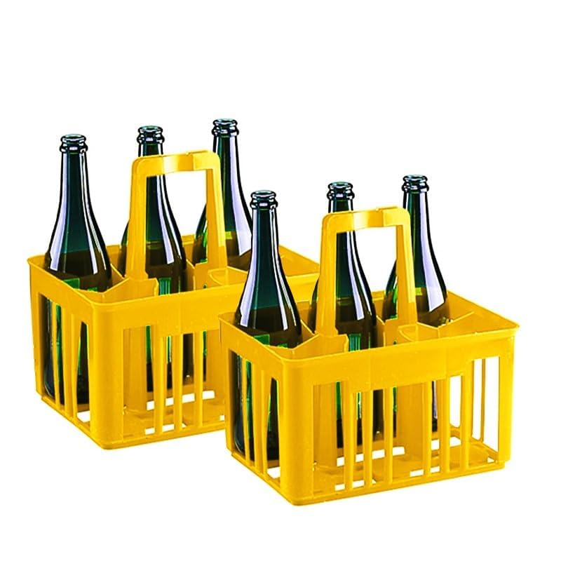 Cantinetta Portabottiglie Vino 6 Posti in Plastica Sovrapponibile