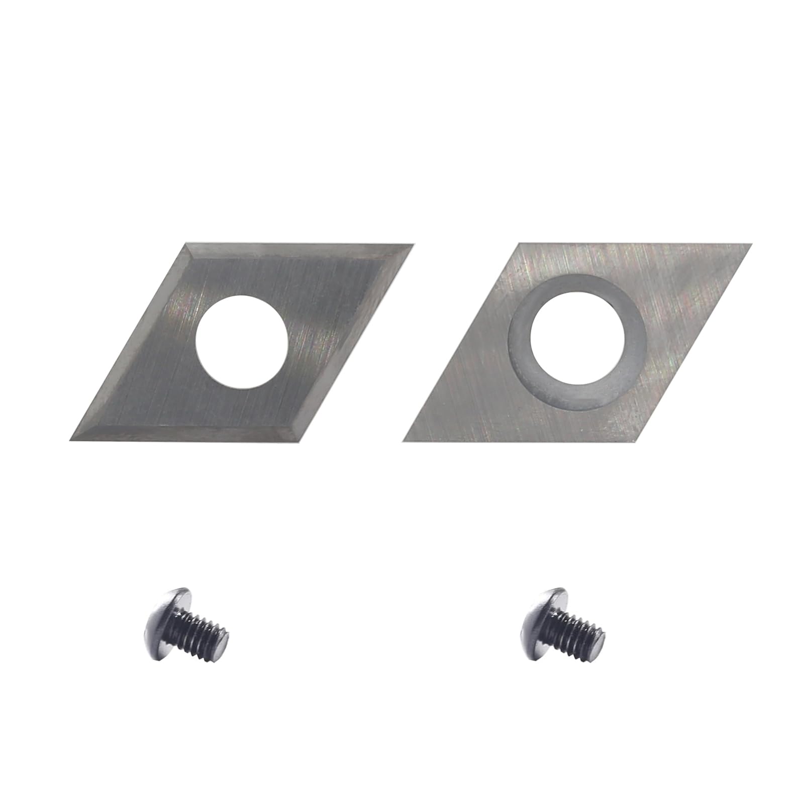 AKYLIN Indexable Cutting Inserts, 2 Pieces, 28 x 14 x 2 mm, 4 Cutting Edges, Reversible Blade Carbide Inserts (as a Replacement) for Indexable Inserts, 60 Degree V Groove Cutter