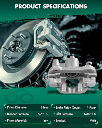 Image of SCITOO - Rear Right Disc Brake Caliper Assembly w /Bracket For Lexus,For Toyota Models - For Camry 2002-2006,For ES300 2002-2003,For ES330 2004-2006 19B2684