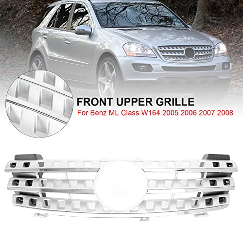 Parrilla de parachoques delantero Mercedes W164 clase ML 2005-2008 cromada 4