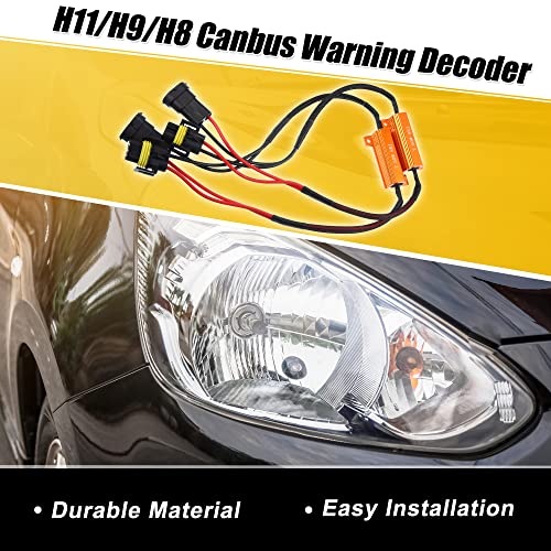 Decodificador LED Canbus 2pcs H11/H9/H8 Auto X AUTOHAUX miniatura 2