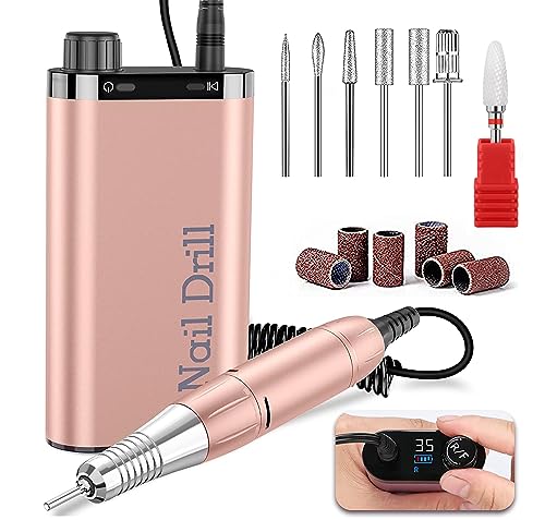 Máquina de Taladro para Uñas Eléctrico Recargable Portátil miniatura 1