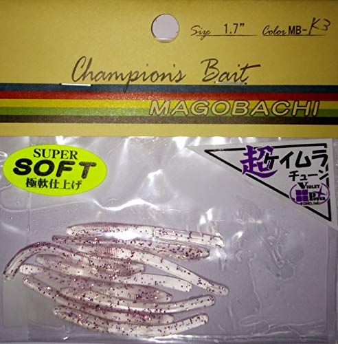 OZ ワーム MAGOBACHI 1.7inch MB-K3 ケイムラ クリアーバイオレット/ピンクラメ
