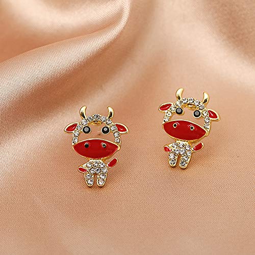 Brincos pendentes de orelha fashion JENPECH | 1 par de brincos de liga de animal fofo para meninas -