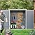 KEIKI 5x3 FT Outdoor Storage Shed Waterproof Resin Cabinet Polypropylene Frame with Lockable Doors for Bikes and Patio Furniture