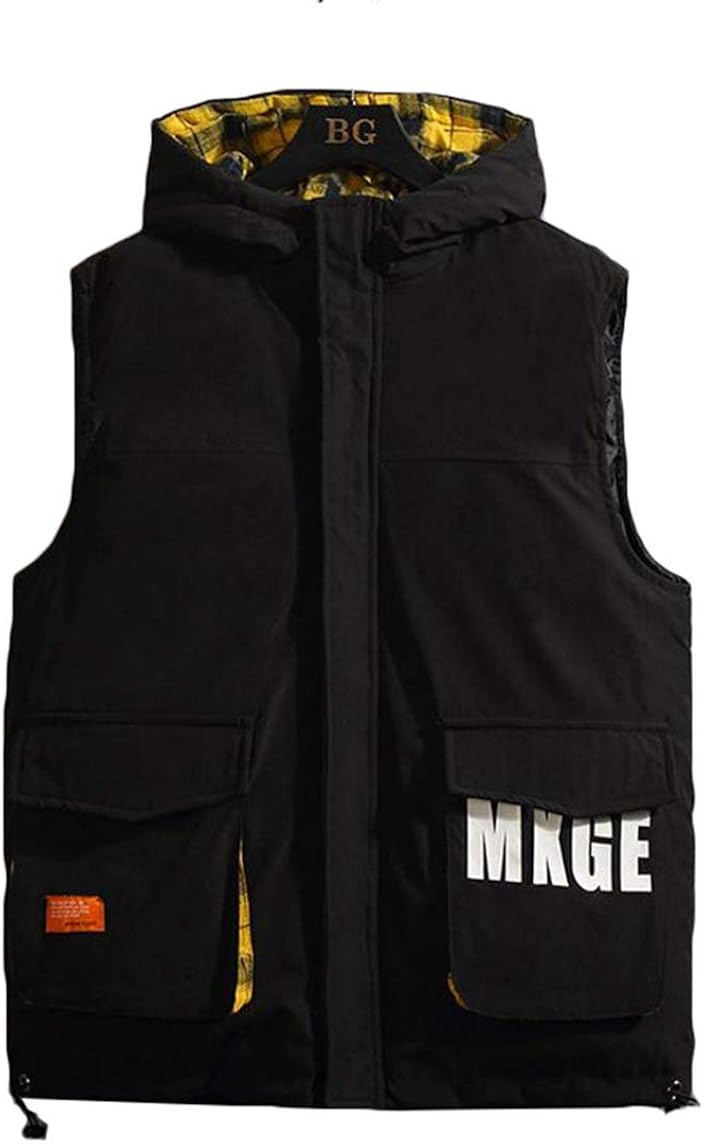 Gergeousベスト メンズ フード付き 中綿ジャケット ノースリーブ 厚手 ゆったり コート アウター メンズベスト あったか 人気を誇る チェック柄 冬 防寒 大きいサイズ おしゃれ Gergeousベスト メンズ フード付き 中綿ジャケット ノースリーブ 厚手 ゆったり コート アウター メンズベスト あったか 人気を誇る チェック柄 冬 防寒 大きいサイズ おしゃれ