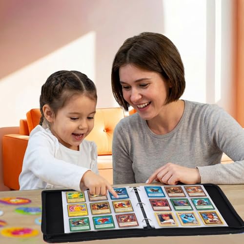 Image of Zipper Cards Binder for 900-Pocket Baseball Trading Cards, Premium Collectible Cards Book Album With Removable Sleeves for MTG, TCG & Sports Cards - Gifts for Girls and Boys