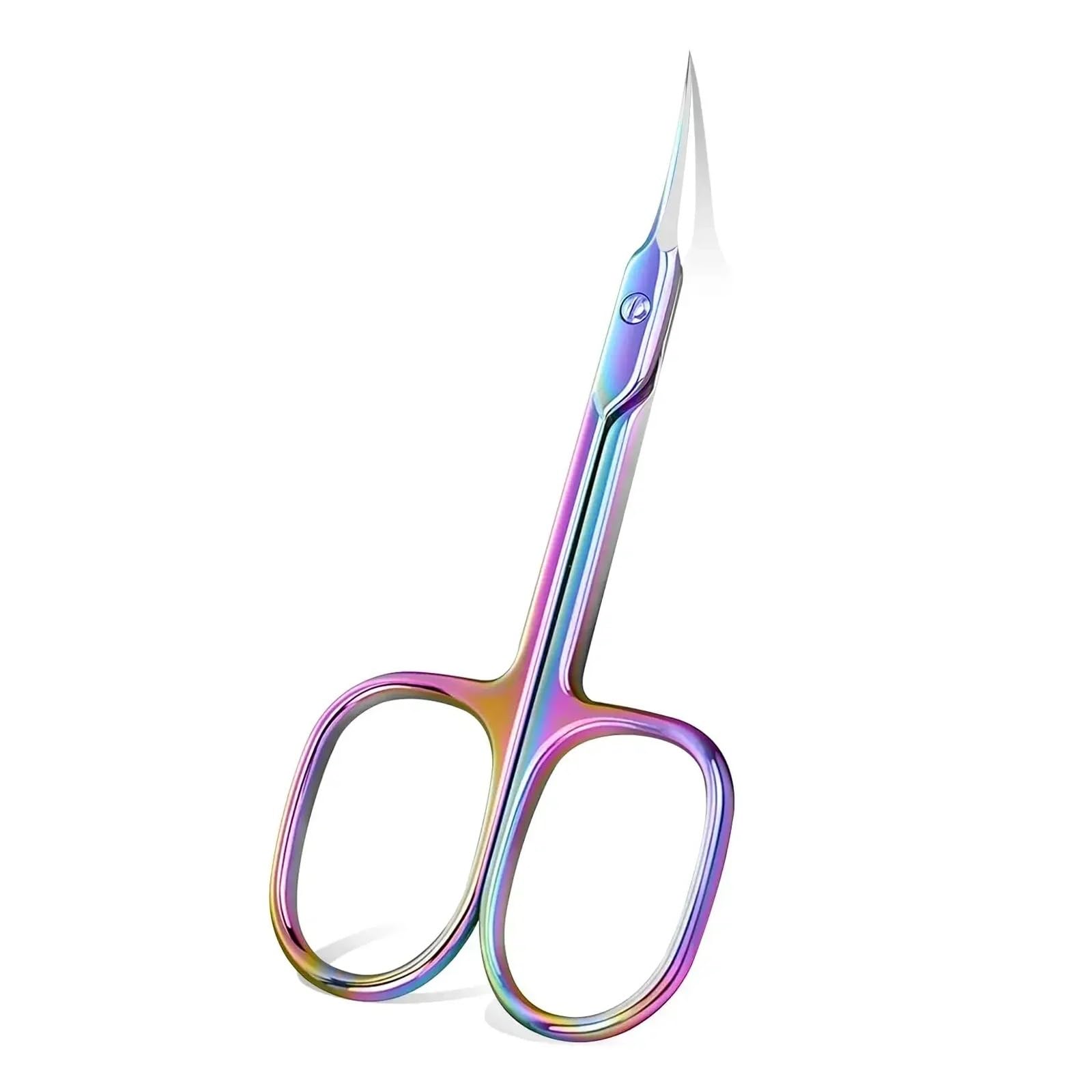 Forbici for cuticole Tagliaunghie Extra fine for Manicure e Pedicure Lama Curva Kit for la Cura della Punta precisa for Nail Art(Rainblw)