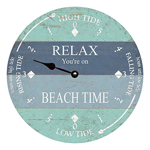 Personalized Tide Clock Classic Digital Clock Battery Operated Round Beach Clock #TOP26