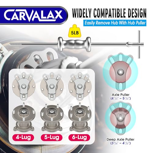 image for CARVALAX 9-Way Slide Hammer Puller Set, Front Wheel Hub Bearing & Rear