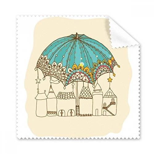 Lace Maison Umbrella Star Rain Tissu Lunettes Chiffon Nettoyage Téléphone Écran 5pcs