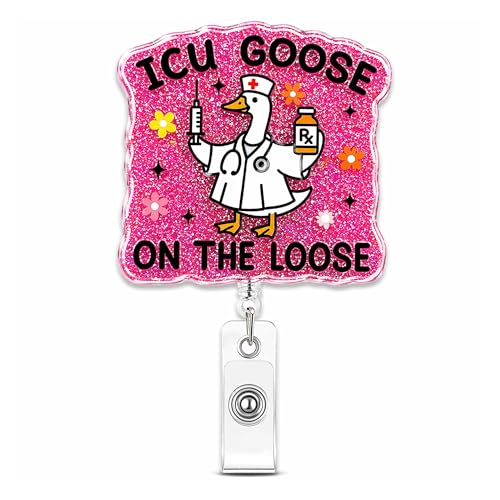 Cadeau pour femme et collègue : enrouleur de badge amusant pour infirmière et CNA